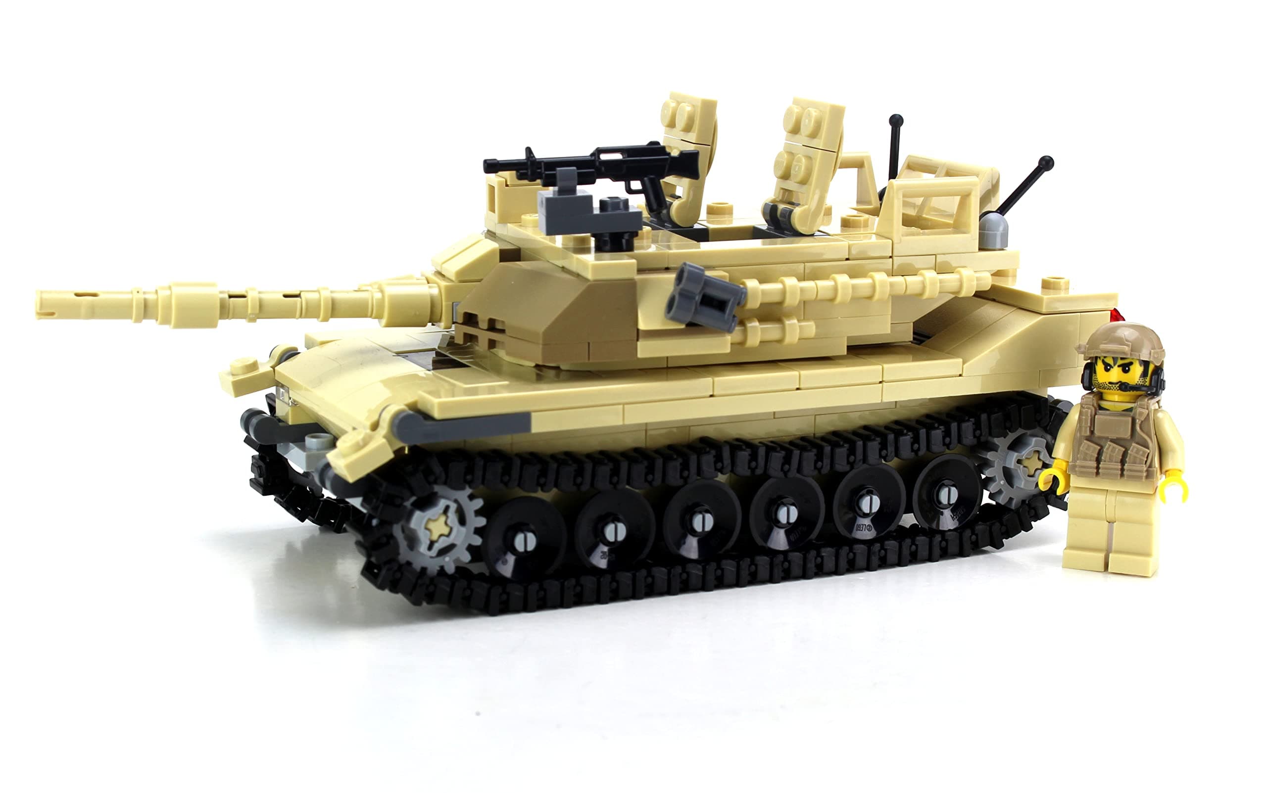 Tan M1 Abrams Main Battle Tank Custom Set