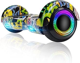 - FLYING-ANT Self Balance Scooter 6.5" with Speaker and LED Lights Red
