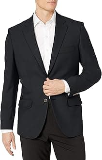 Men's Long-Sleeve Classic-Fit Button-Front Stretch Blazer