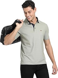 STELLERS Polyester Men's Premium Polo T-Shirt's |Feather Touch Feel |Regular Fit| Odour Resistant| Anti-Static| Wrinkle Free | Quick Dry | Stretchable | Lightweight | Sweat-Proof, Grey, Medium