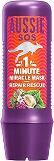 SOS 1 Minute Miracle Repair Rescue Mask 250ml to Deeply Nourish Dry, Damaged Hair