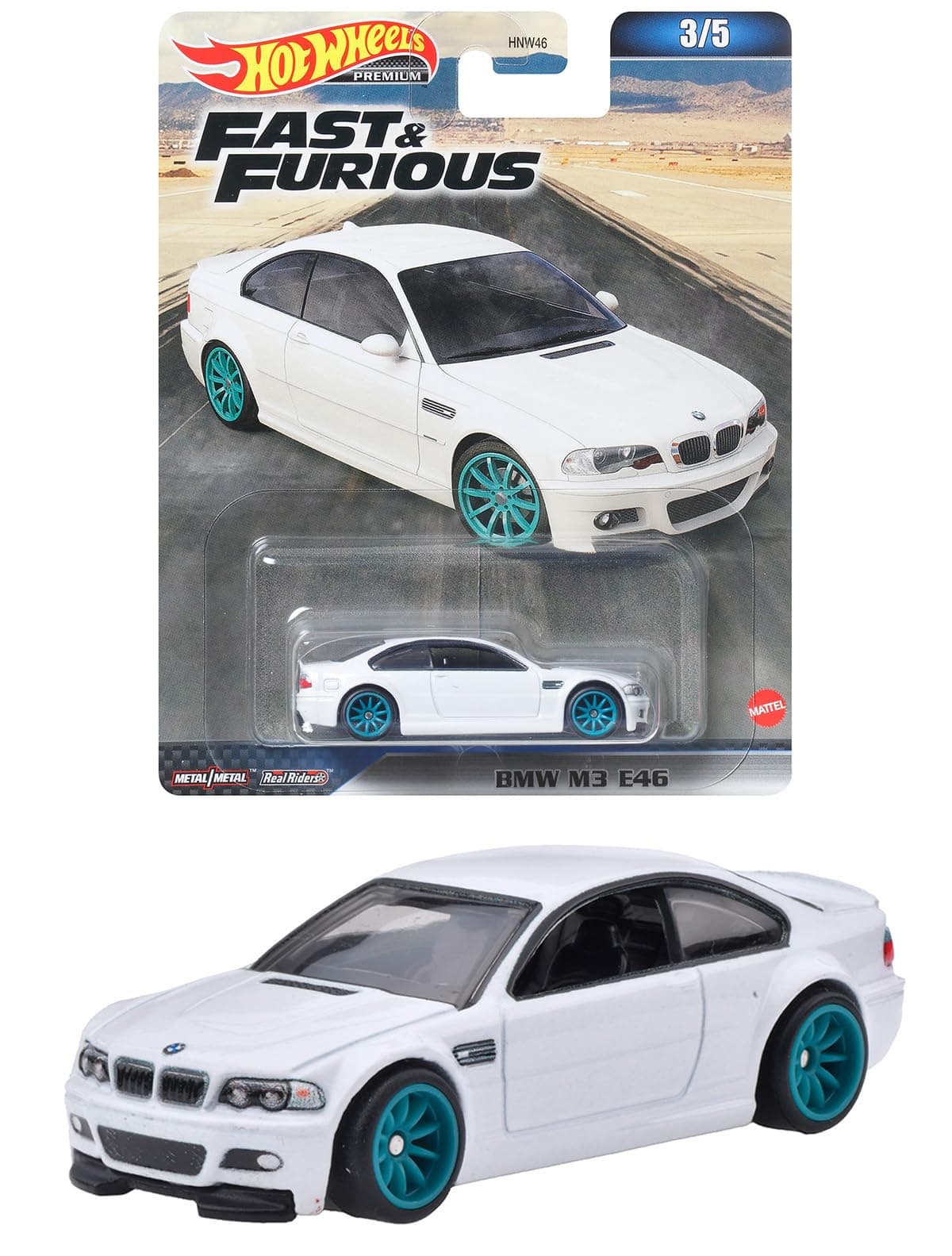 Hot Wheels Fast and Fast - BMW M3 E46 [Ages 3 and Up] HNW52