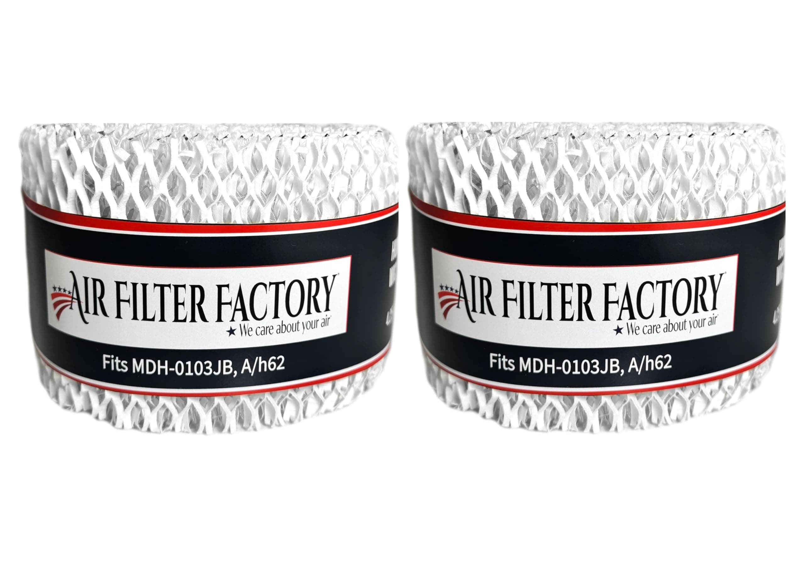 Air Filter Factory 2 Pack Replacement for Mainstays MDH-0103JB Humidifier Wick Filters
