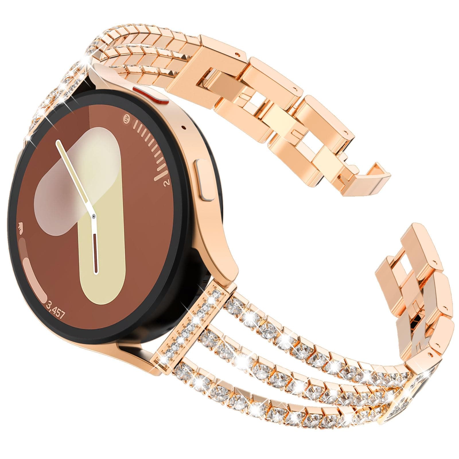 Compatible with Samsung Galaxy Watch 7 6 5 4 FE Band 40mm 44mm for Women, Jewelry Metal Wristband Strap for Galaxy Watch 6 Classic 4 Classic 5 Pro 43mm 47mm 42mm 46mm 45mm 20mm