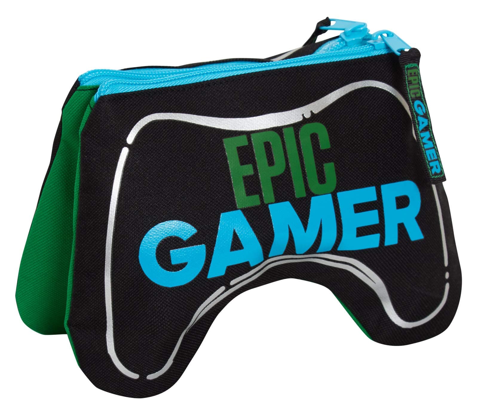 Epic Gamer 3D Gaming Controller Pencil Case Kids Large Double Sided Stationery Holder Gaming Accessory Handset Case Protector Gaming Gift