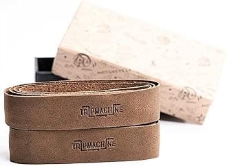 Motorcycle Handle bar Leather Grip Wraps - Universal Grips Accelerator Custom Cover wrap Set for Bike Handlebar (Tobacco)