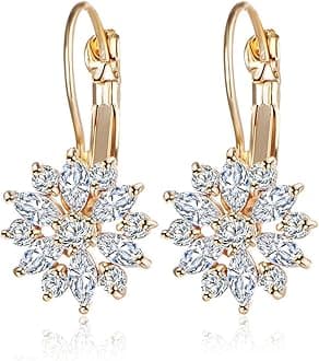 Italian Designer Collection Clip-On Earrings for Women (Golden)(9582er)- Country of Origin: India