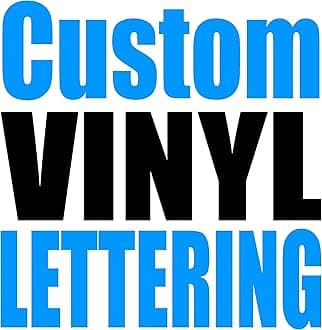 Custom Vinyl Lettering (11 inch Tall)