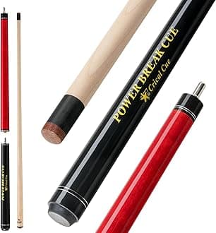 Heavy Hitter Jump Break Cue 3-Pieces 54inch Short Maple Break Jump Cue with 13.5mm Tip Punch Cue Professional Jump Cue Billiard Pool Stick