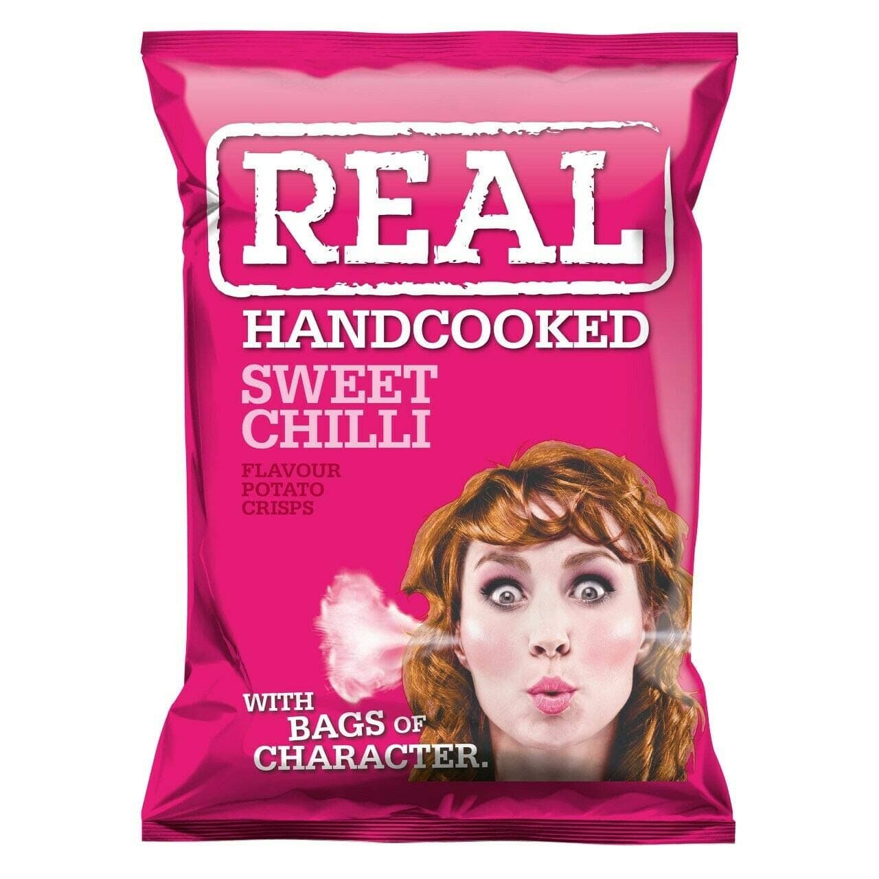 Real Crisps Hand Cooked Sweet Chilli Flavour 24 x 35g