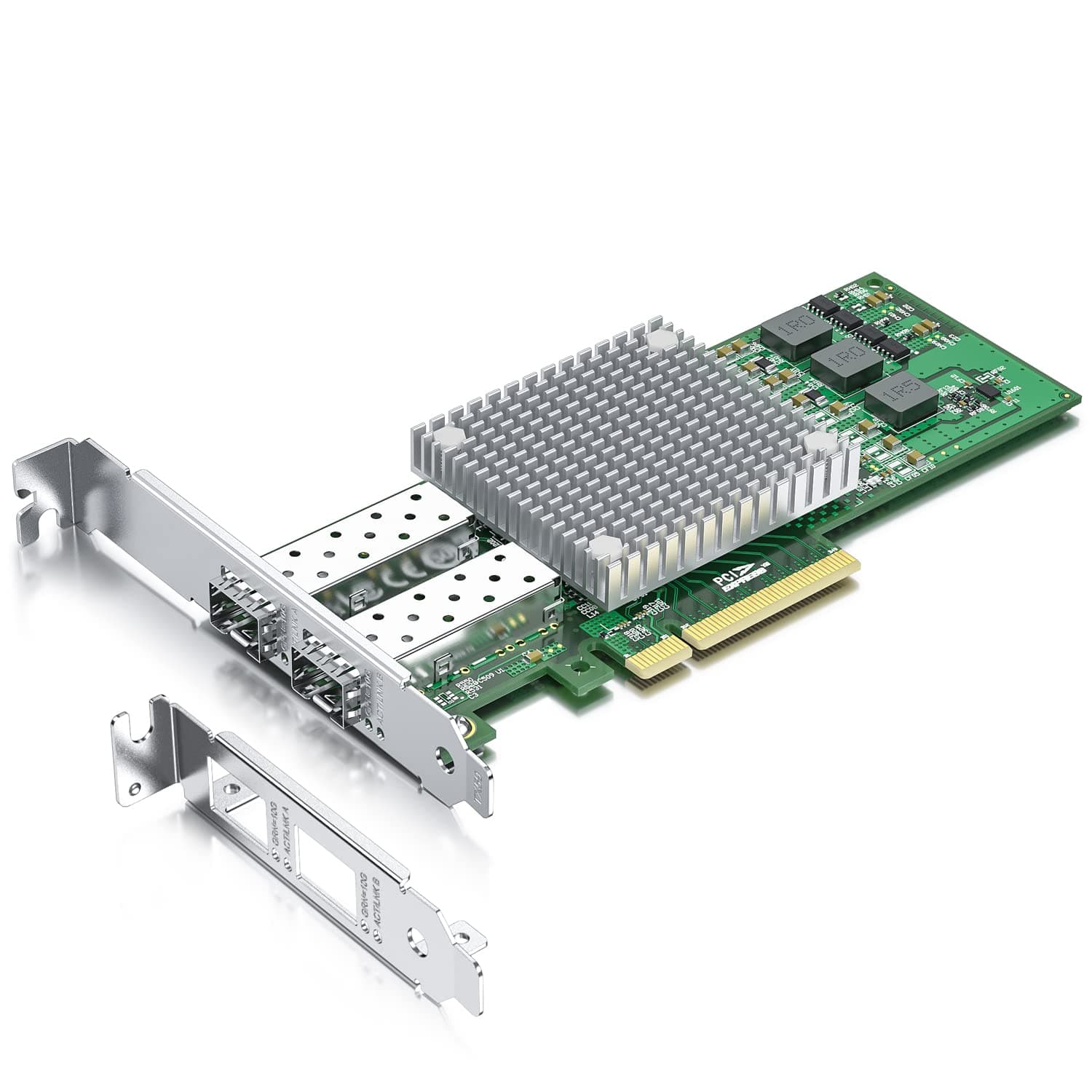 10Gb PCI-E NIC Network Card, with Broadcom BCM57810S Chipset, Dual SFP+ Port, PCI Express Ethernet LAN Adapter Support Windows Server/Windows/Linux/VMware