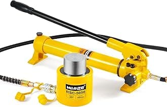 50T 2" Stroke Hydraulic Cylinder Jack Sets Porta Power Ram Jack Kits Single Acting Lifting Cylinder Retract Automatically with CP-700 Hydraulic Hand Pump