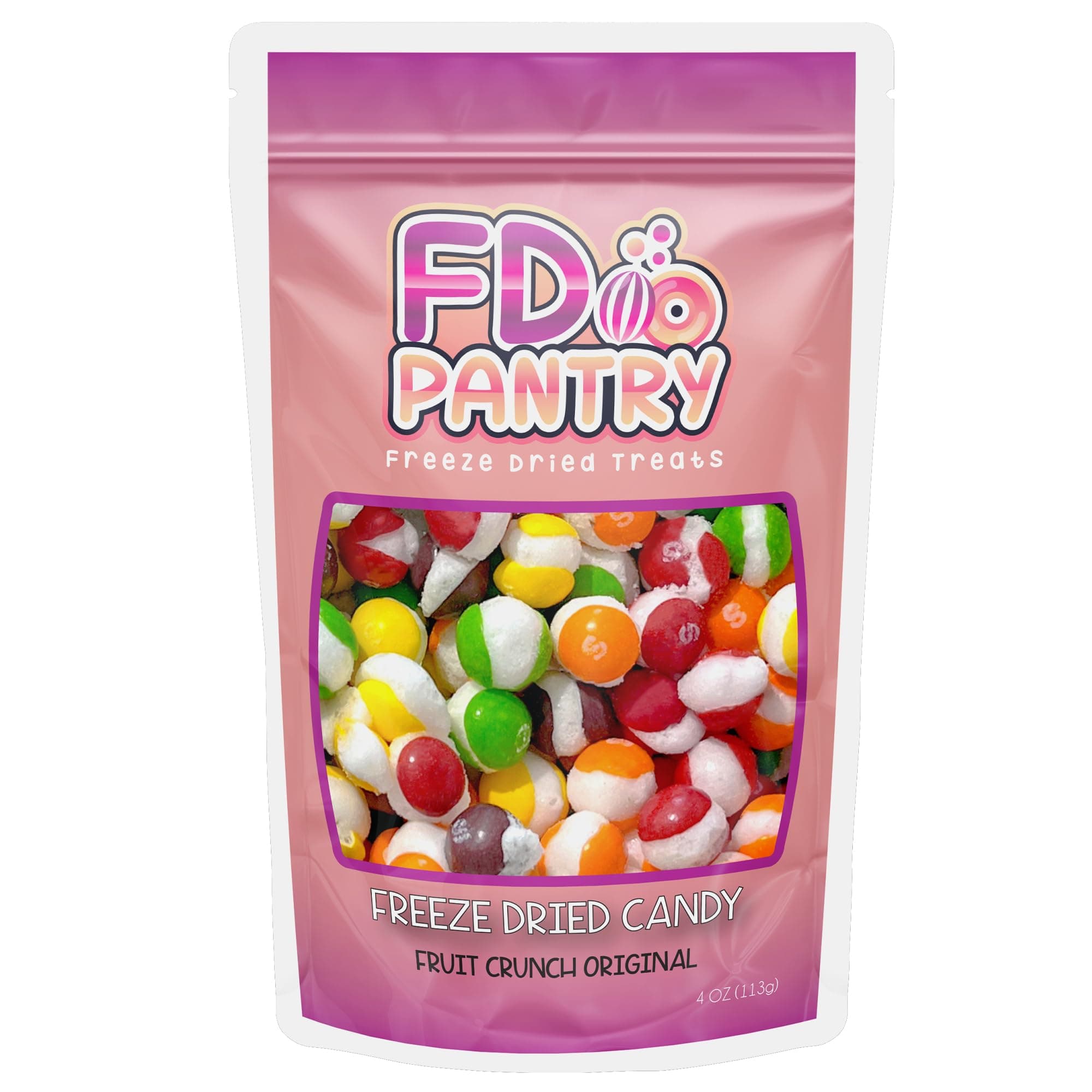 FD Pantry Freeze Dried Fruit Crunch Candy (Original, 4 oz)