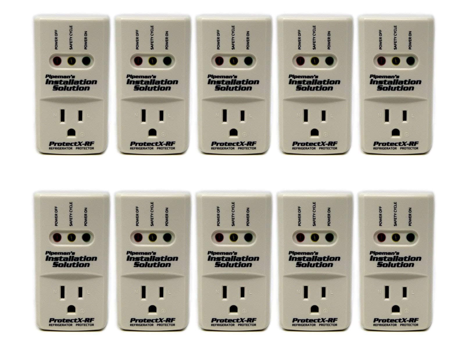 10 Pack 1875 Watts Refrigerator Voltage Protector Brownout Surge Appliance (New Model)