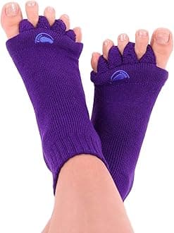 My Happy Feet Foot Alignment Socks with Toe Separators – Holiday Socks for Women & Men - Cozy Christmas Gift Idea