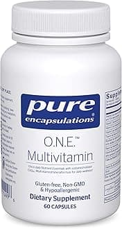 Pure Encapsulations O.N.E. Multivitamin - Once Daily Multivitamin with Antioxidant Complex Metafolin, CoQ10, and Lutein to Support Vision, Cognitive Function, and Cellular Health* - 60 Capsules