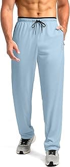 - G Gradual Men's Sweatpants Mesh Lightweight with Zip Pockets Breathable Quick Dry Athletic Pants for Workout Running