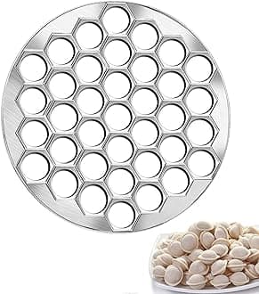 Russian Ravioli Maker with Rolling Pin Handmade Dumpling Metal Mold Set and Cutter