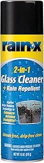 2-in-1 Glass Cleaner with Rain Repellent Aerosol | 510 ML | Pack of 1 | Streak-Free Automotive Glass Cleaner | Enhances Visibility | Repels Rain, Sleet, Snow, Ice | Easy Spray & Wipe