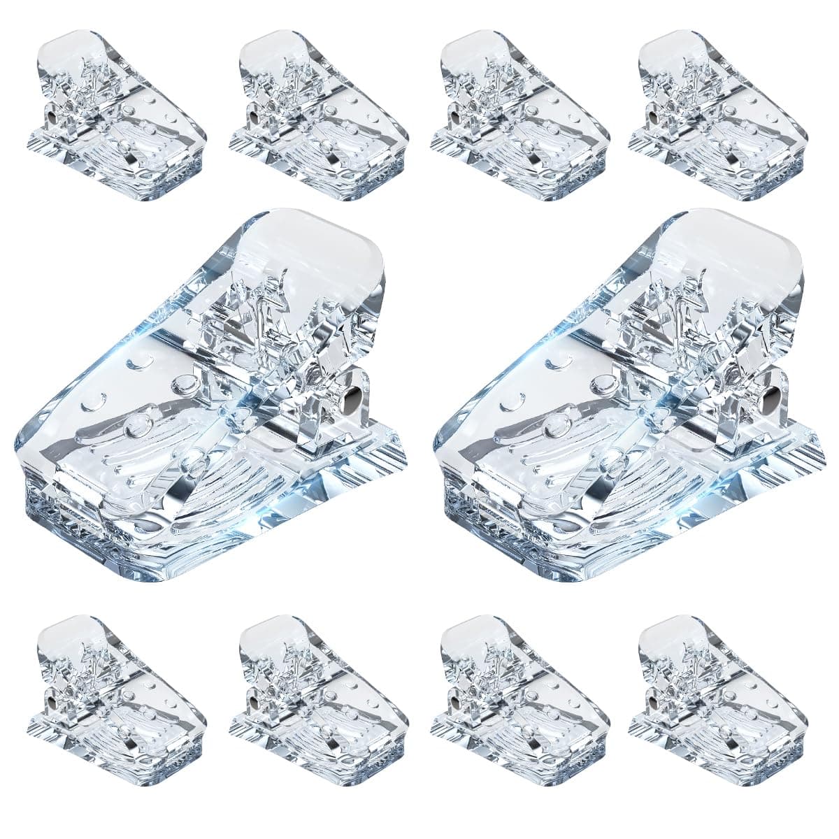 10 PCS Nail Tips Clip for Quick Building Extension Nail Plastic Finger Extension UV LED Builder for DIY Manicure Nail Art