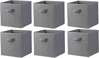 Justandkrafts Foldable Cloth Storage Cube Basket Bins Organizer Containers Drawer (4)