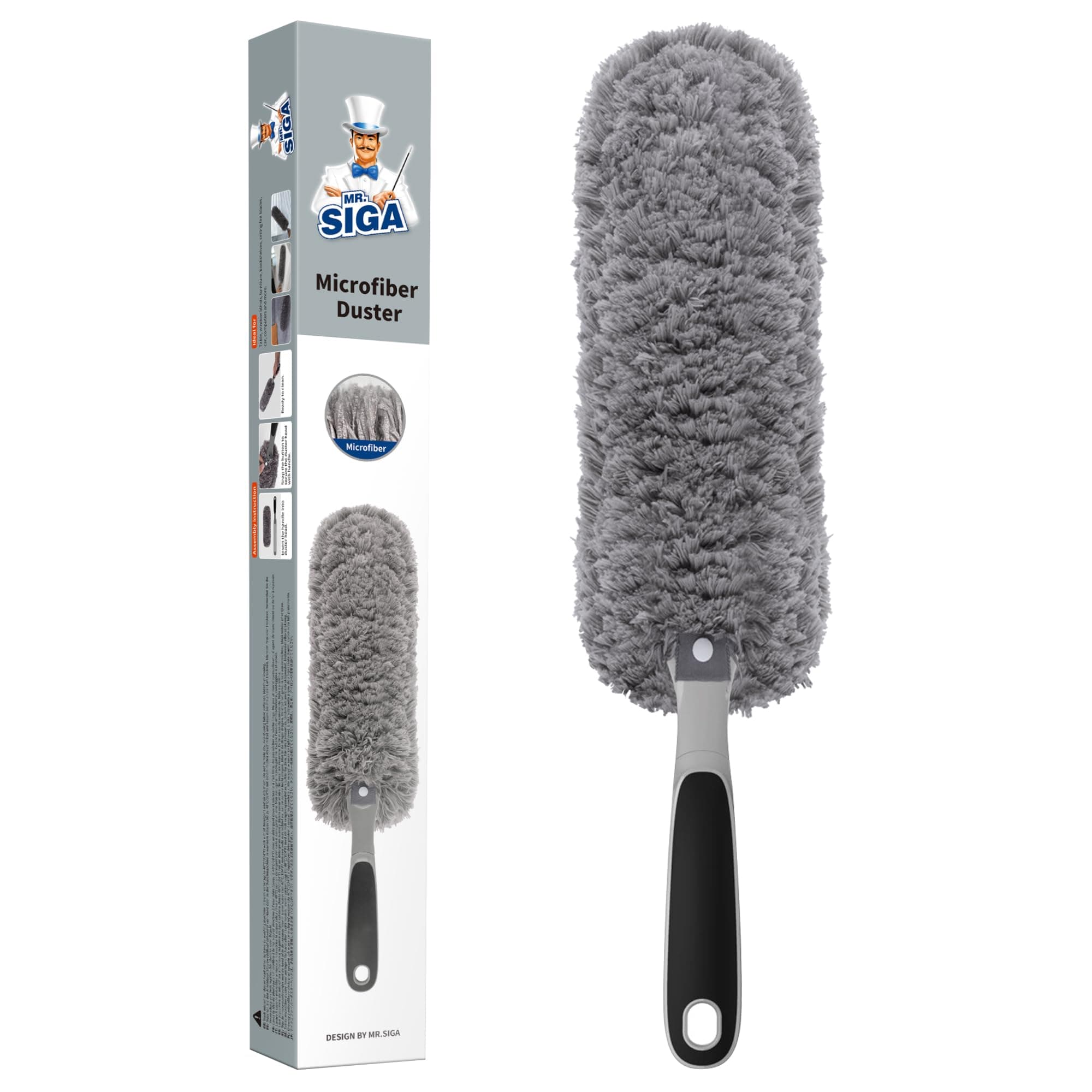 Lint Free Microfiber Duster, Washable Duster for Household Cleaning