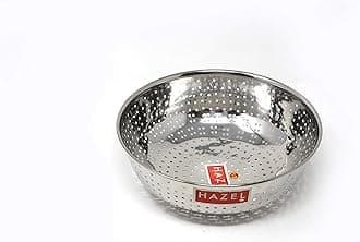 Hazel Alfa Stainless Steel Multipurpose Food & Vegetable Strainer, 1 Pc, Dia 25 cm