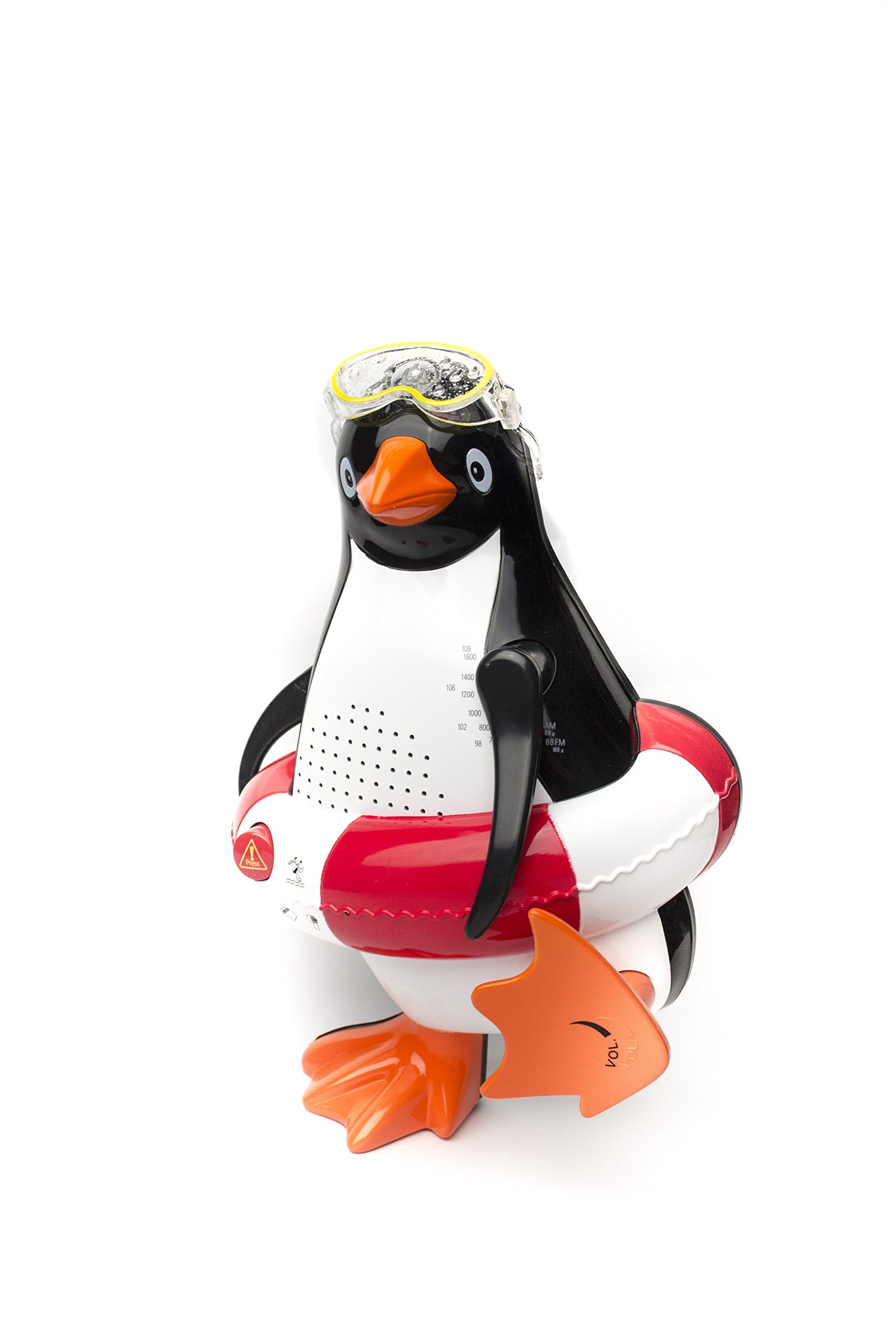 Steepletone Penguin Shower Radio - Red