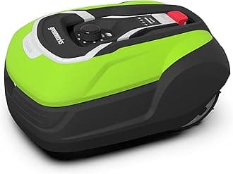 Greenworks Optimow 10 Robot Lawnmower for Lawns up to 1000m2 with 35% Slope, Ultra Quiet, 4G Controlled, Easy to Set Up, Advanced Safety Features, Theft Protected, 3 Year Guarantee
