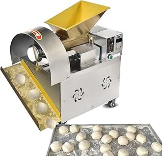 Electric Automatic Dough Cutter Machine, 400W, 110V, Stainless Steel, 3 Sizes Molds, 25mm-40mm, 0-500g Adjustable Weight, Suitable for Food Processing Plants, Restaurants, Bakeries