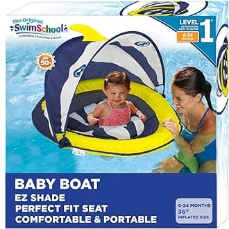 SwimSchool Deluxe Infant Baby Pool Float