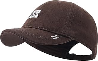 GvataszMens Baseball Cap Short Brim Hats Casual Summer Trucker Hat Low Profile Dad Hats Short Billed Cadet Cap Umpire Hats