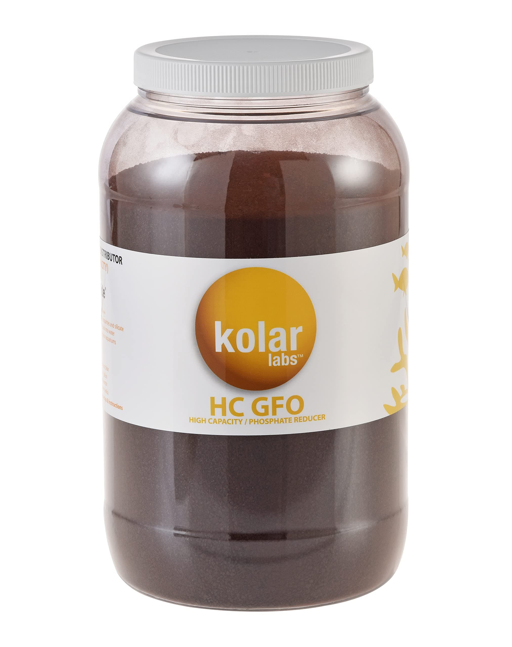 GFO HC - High Capacity Bayoxide E33HC Phosphate Remover - for Fish Tanks, Aquariums & Ponds, 1 Gallon Bucket, 7lb, by Kolar Labs