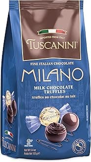 Tuscanini Fine Italian Milk Chocolate Truffles, Milano, 5.4oz | Gourmet Italian | Premium Gift | Perfect for Holidays & Celebrations