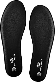 Men’s Memory Foam Insoles Replacement, Running Insoles Inserts for Sports Shoes Trainers Sneakers Work Boots Walking Shoes, Cushioning Comfort Insoles for Women 1 Pair, Size 11 UK M, Black