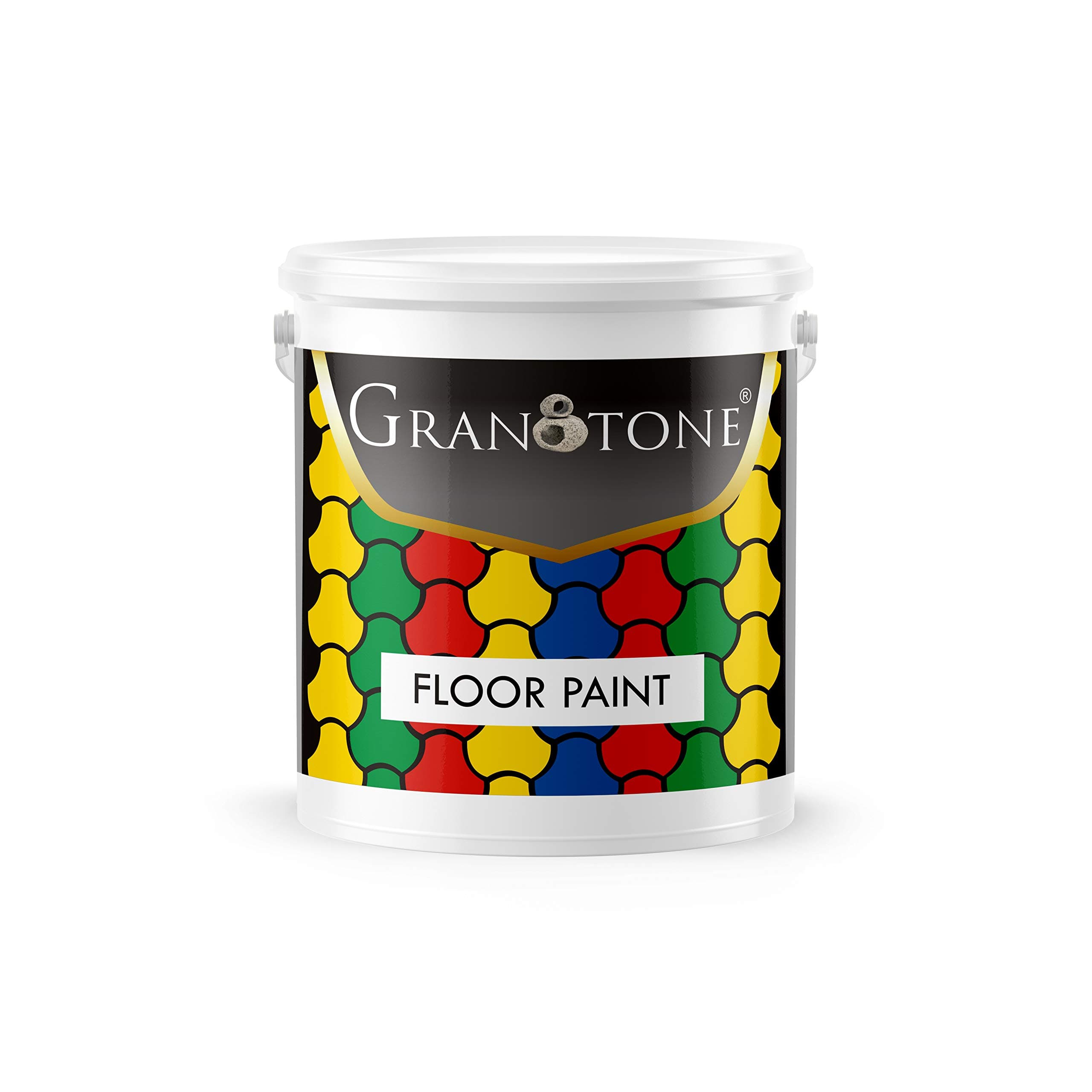 GRANOTONE Floor Paint, Polyurethane and Acrylic Polymer-based Concrete Sealer and Floor Paint, Soft Sheen Finish Floor Coating Paints, Anti-slip, Thick & Durable, Non-toxic, 4 L, Terracotta