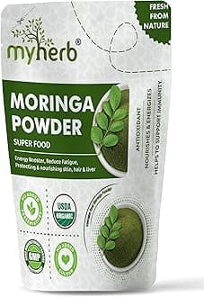 MYHERBMoringa Powder | 227 gm/0.5 Lbs | Ayurvedic Support For Holistic Wellness | Herbal Supplement | Rich In Antioxidants |Good For Digestion, Energy, Immunity, Weight Loss For Men And Women