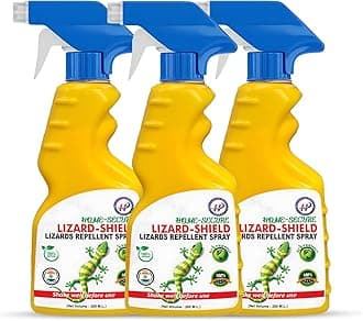Home-Secure Lizard-Shield Natural Lizard Repellent Spray-280ml | Organic | Chemical-Free | Non-Toxic | 90 Days Protection | Mint Scent (Pack of 3)