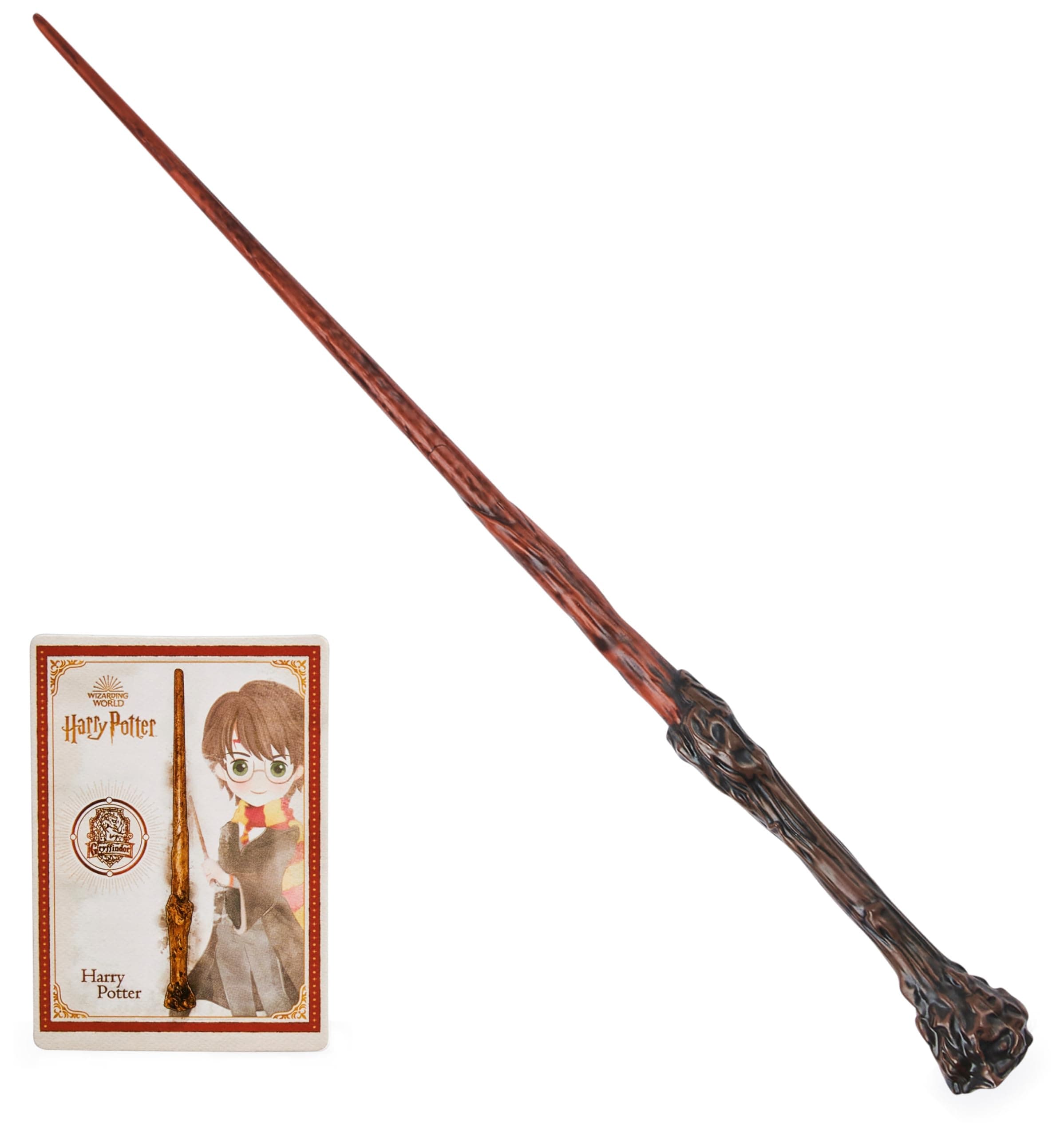 Official Wizarding World, Authentic 12-inch Spellbinding Harry Potter Wand with Collectible Spell Card Kids’ Fancy Dress Role Play Toys for Ages 6 and up