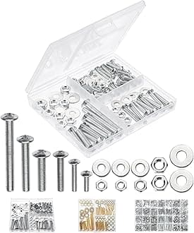 Mr. Pen- Bolts, Nuts, and Washer Assortment Kit, 113 pcs, Assorted Nuts and Bolts, Washer Kit