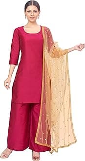 Women's Net sequence Embroidered Full Size Dupatta
