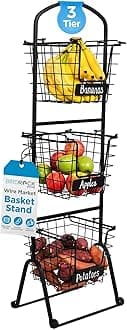 3-Tier Wire Stacking Basket Stand