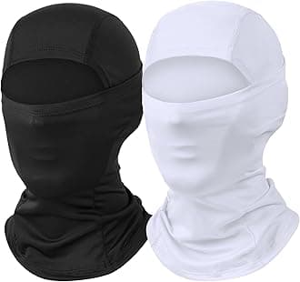 Balaclava Ski Mask 2 Pack Full Face Mask for Men Women Shiesty Ski Mask Motorcycle Summer Face Cover Sun Protection Football