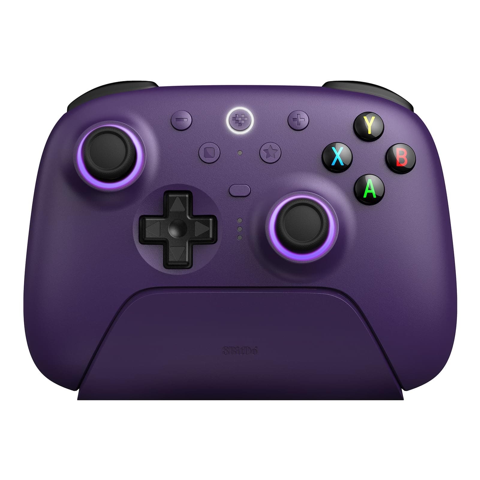 Ultimate 2 Wireless Controller for Windows & Android, Game Controller with TMR Joystick, Switchable Hall Effect/Haptic Triggers, RGB Fire Ring, 8 Speed Wireless Technology (Purple)