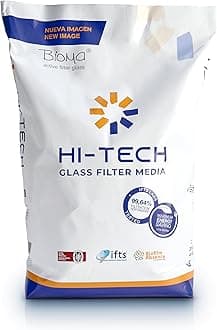 Hi-Tech 20 kg - White Filtering Glass Sand with Maximum Filtration Power and Water and Energy Saving
