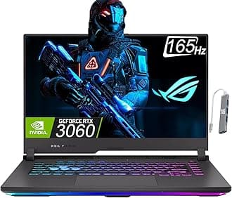 ASUS ROG Strix G15 Gaming Laptop (15.6" 2K 165Hz IPS, AMD Ryzen 7 6800H, 32GB DDR5 RAM, 1TB SSD, GeForce RTX 3060 6GB, (8-core Beat i7-11800H)) RGB Backlit KB, IST Hub, Win 11 Home, Eclipse Gray