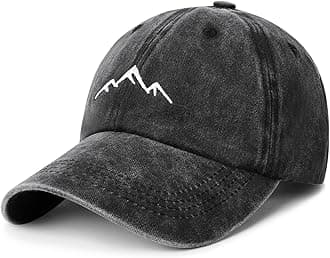 EoslyaBaseball Cap Mens - Peak Embroidery Classic Washed Vintage Relxed Dad Cap Adjustable Summer Sun Hat Sports Strapback Cap for Men Outdoor UK