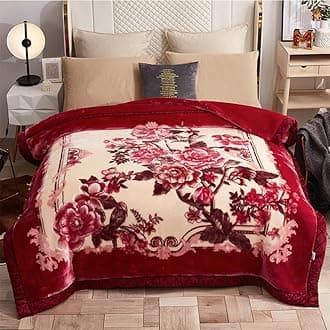 Fleece Blanket Quee King Size,Plush Korean Mink Blanket,4Kg - 2 Plyprinted Heavy Blanket for Winter - Ultra Soft Microfiber Sofa Fleece Blankets,C,200x230cm 4Kg(78x91in9lb)