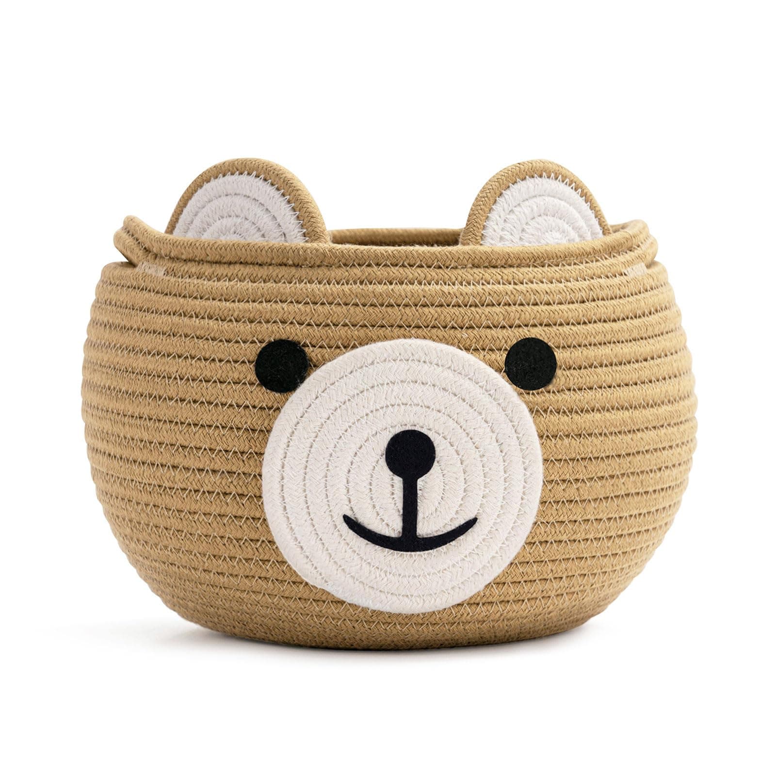 Cute Bear Round Basket Storage Bakset for Children