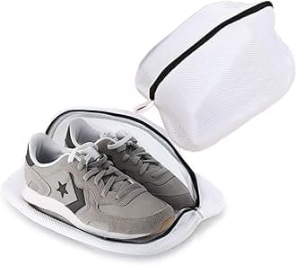 2-Pack Shoes Wash Bags, Premium Laundry Bag for Shoes/Sneakers for Washing Machine with Durable Zipper, High Protection Washing Bag for Storage & Travel